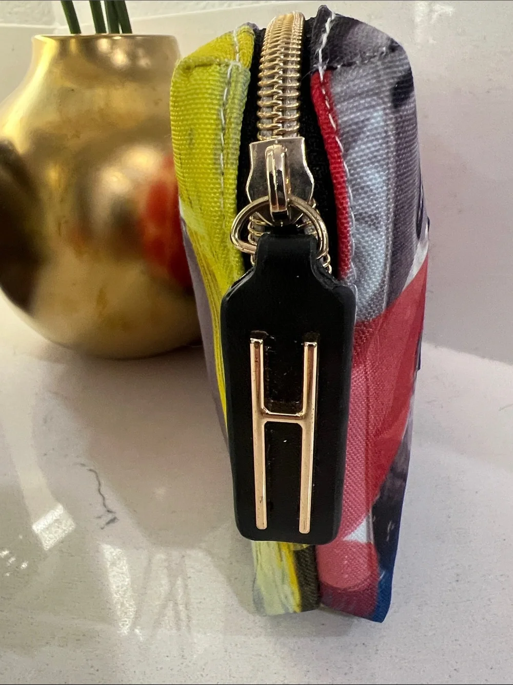 Hayward Multi-Color Graphic Cosmetic Bag.